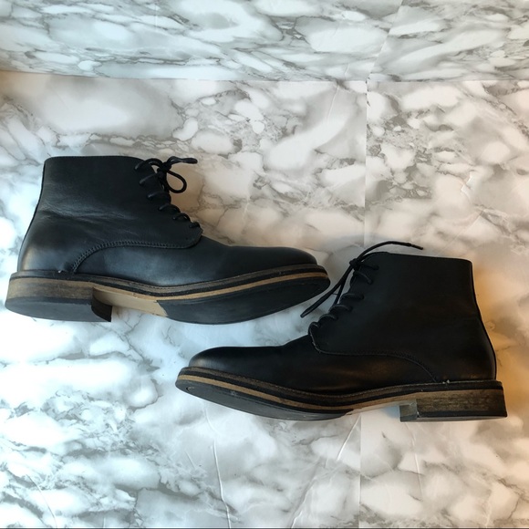 Men's Gravity Pope Black Leather Lace Up Dress Boot - Picture 9 of 15